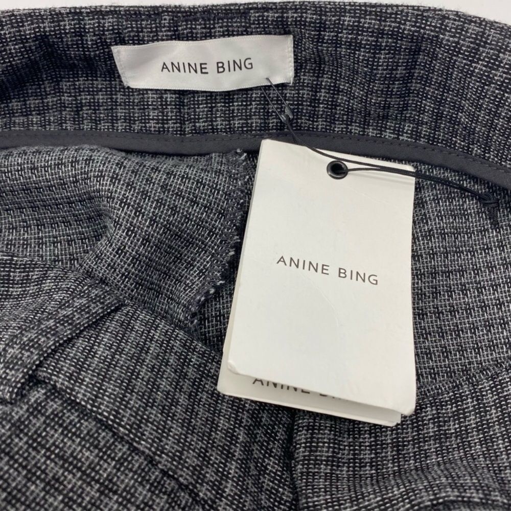 Anine Bing Textured Gray Pants Size XS New with Tag - Picture 8 of 12